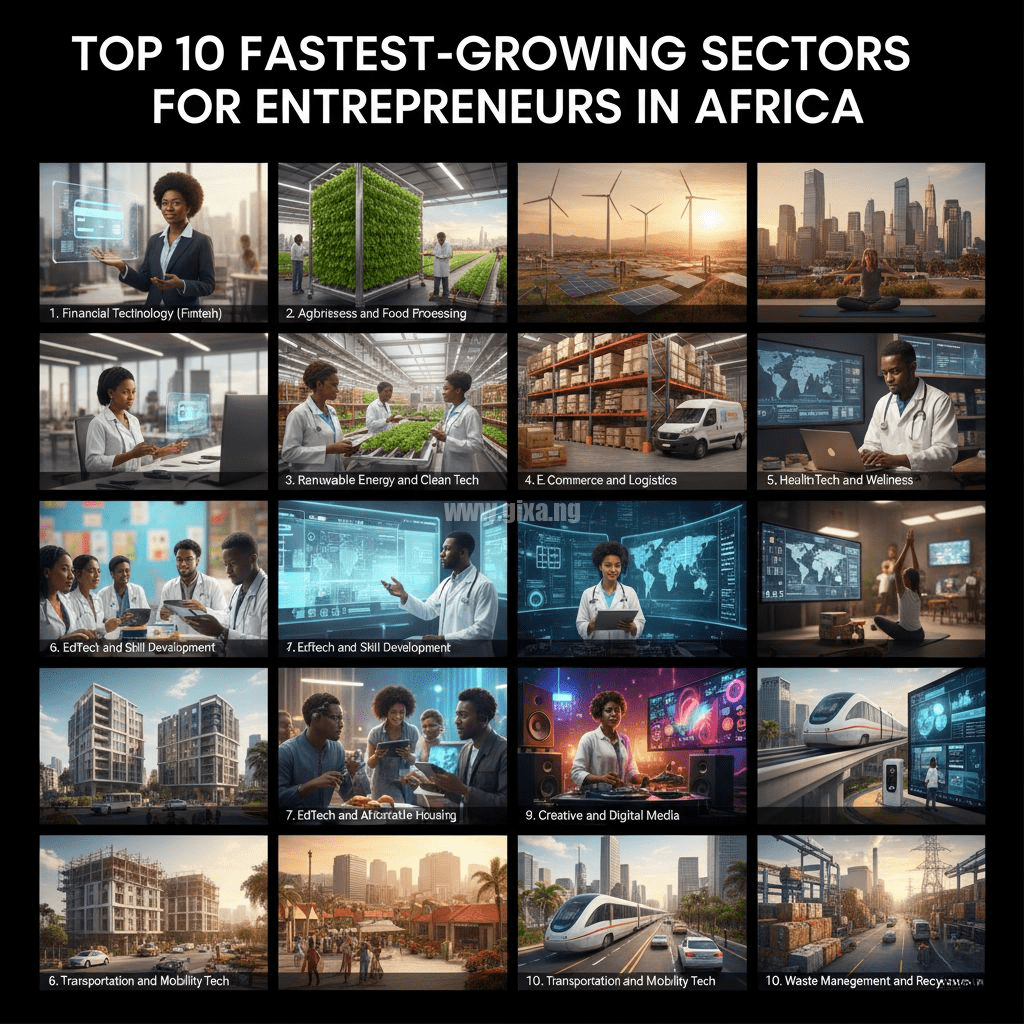 Top 10 Fastest-Growing Sectors for Entrepreneurs in Africa