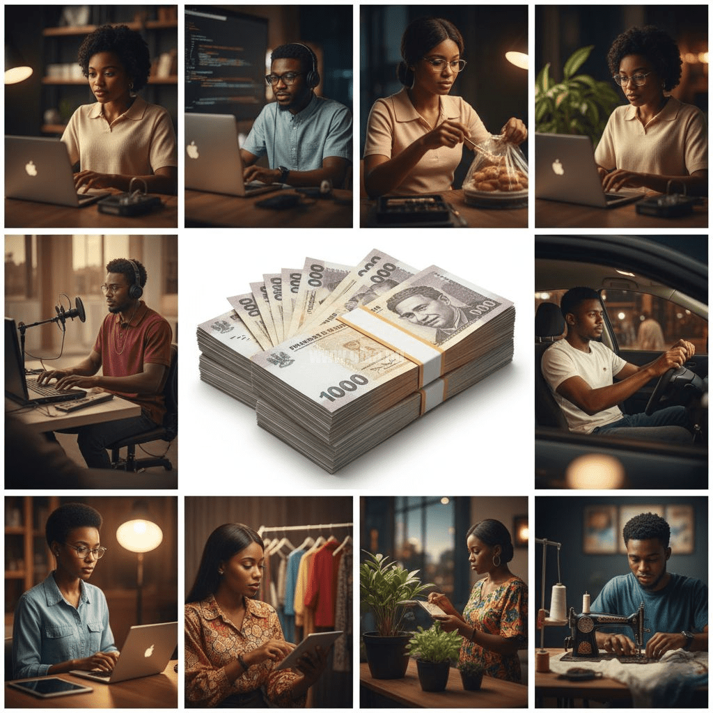 10 Profitable Side Hustles Nigerians Are Using to Make ₦200k+ Monthly